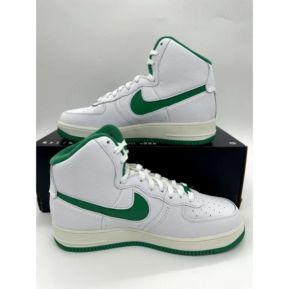 Nike Air Force 1 High Sculpt Womans 11.5 Mens≈ 10 White Stadium Green DQ5007 100 - Picture 2 of 6